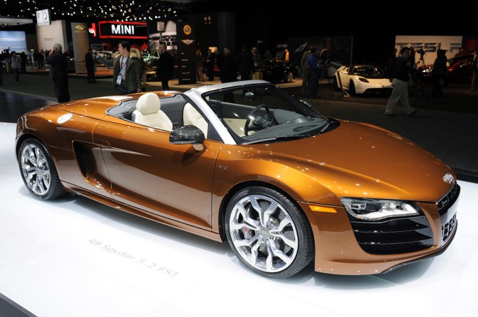 audi r8 spyder detroit 1